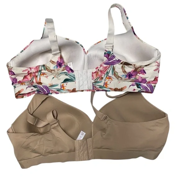 Cacique Women's Lightly Lined Full Coverage Bras (2) Size 46D - Picture 2 of 8